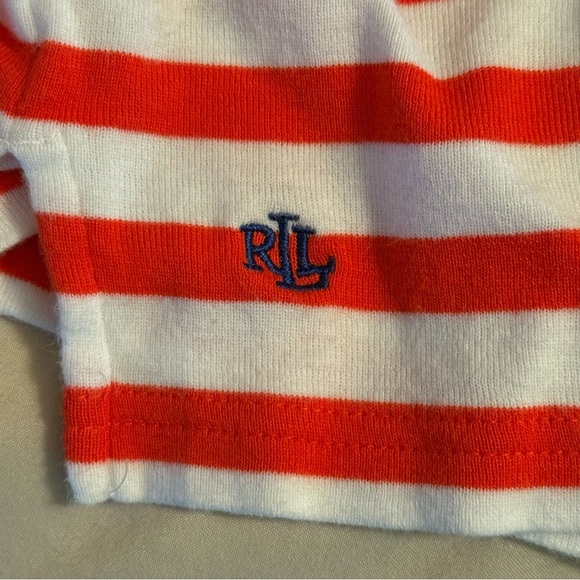 Lauren Ralph Lauren Womens Size 1X XL Red White Blue Stripe Boat Neck Top Preppy - Picture 8 of 10
